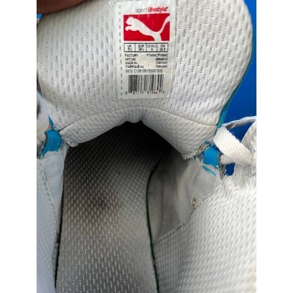 Puma Slip Stream Mid Leather Trainers 355648 01 Blue Us Size 8 - Picture 6 of 6